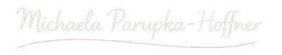 Schriftzug, Logo von Michaela Parupka-Hoffner